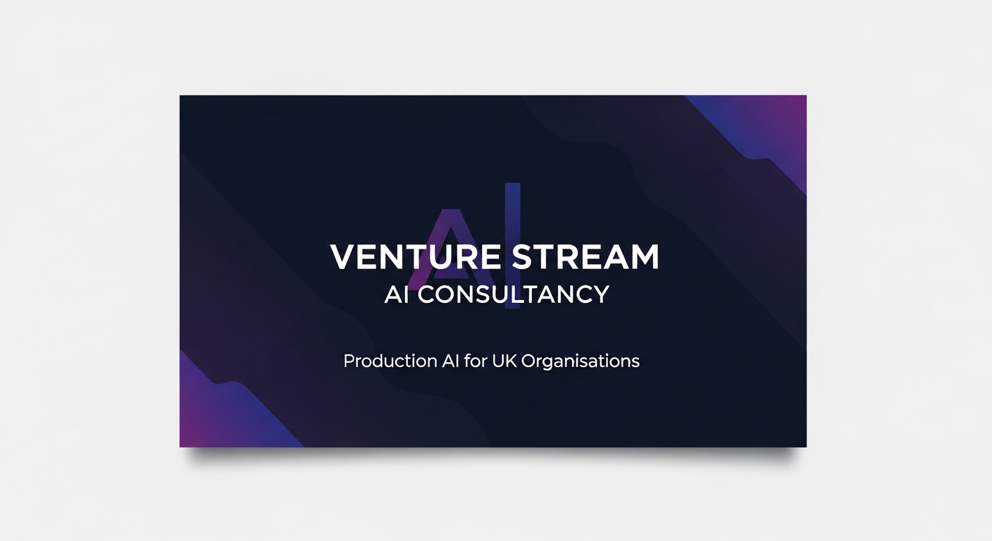 Venture Stream AI Consultancy | UK AI Audits, Pilots, Deployment